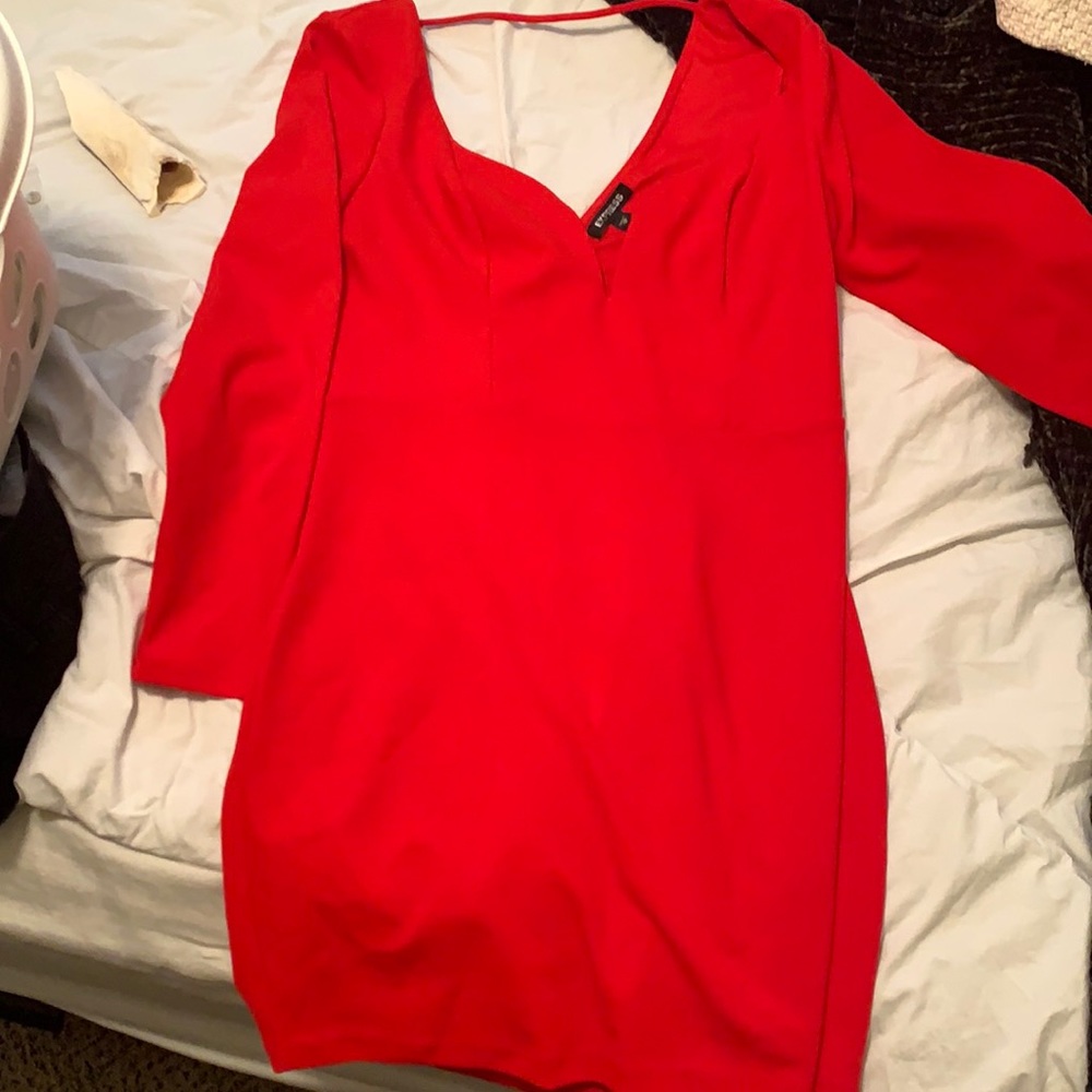 Red express mini dress